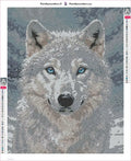 Thumbnail for Arctic Wolf timanttimaalauksen liimapintainen canvas 40x50cm