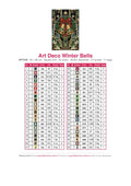 Thumbnail for Art Deco Winter Bells timanttimaalauksen värikartta – 42 DMC-väriä
