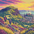 Thumbnail for Arthur Seat Cloudbreak, 50x50 cm timanttimaalaus – lopullisen kuvion esikatselu