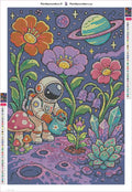 Thumbnail for Astronaut Gardener timanttimaalauksen liimapintainen canvas 40x60cm