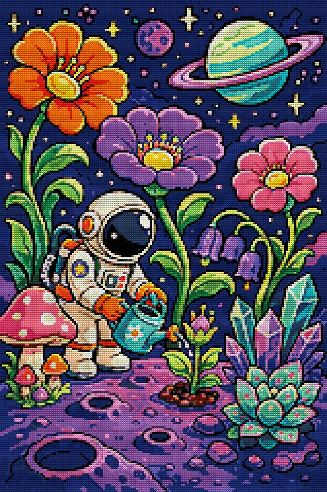 Timanttikuvio - Astronaut Gardener