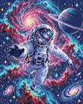 Thumbnail for Astronaut in the Nebula, 40x50 cm timanttimaalaus – lopullisen kuvion esikatselu
