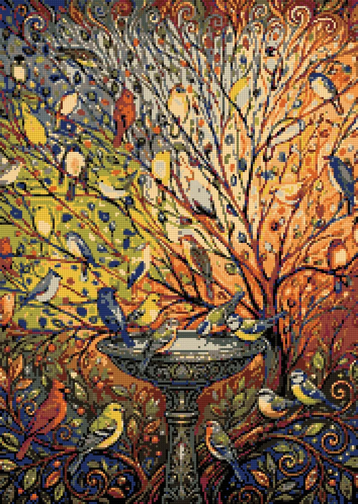 Timanttikuvio - At the Birdbath