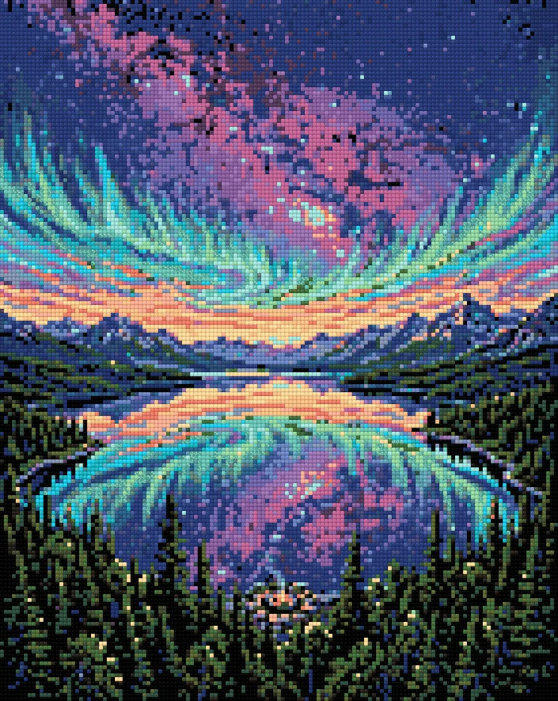 Timanttikuvio - Aurora Lake