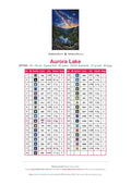 Thumbnail for Aurora Lake timanttimaalauksen värikartta – 35 DMC-väriä