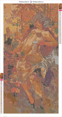 Thumbnail for Autumn Automne timanttimaalauksen liimapintainen canvas 40x80cm