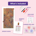 Thumbnail for Autumn Automne 40x80cm timanttimaalauspaketin sisalto: liimapintainen canvas, varikartta, tyokalut ja timanttipussit