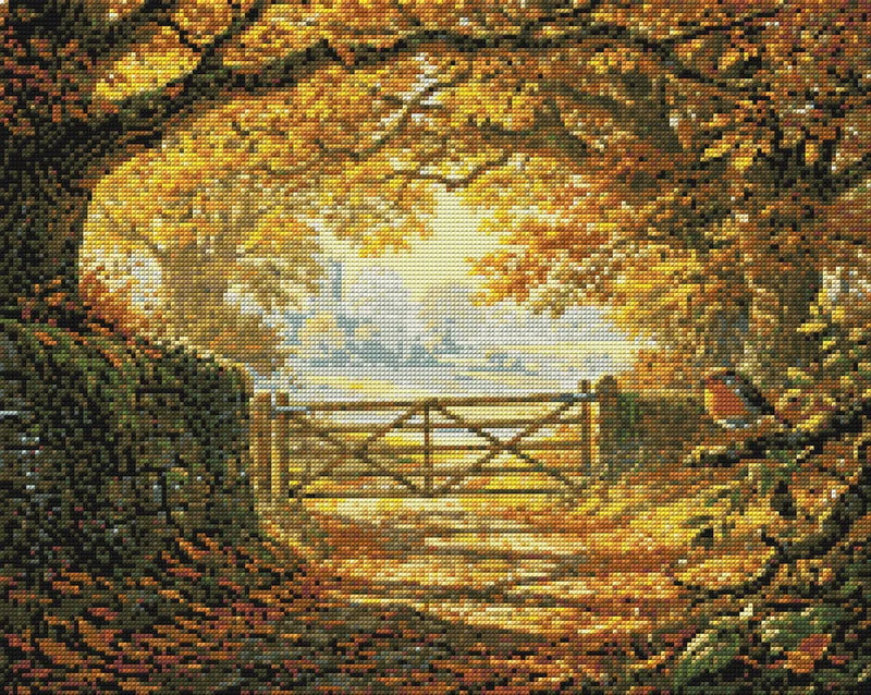 Timanttikuvio - Autumn Gate