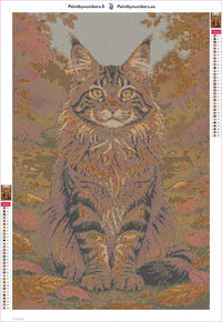 Thumbnail for Autumn Maine Coon timanttimaalauksen liimapintainen canvas 40x60cm