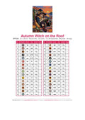 Thumbnail for Autumn Witch on the Roof timanttimaalauksen värikartta – 32 DMC-väriä