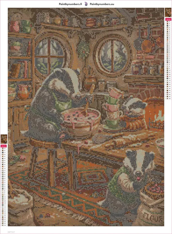 Badger Bakers timanttimaalauksen liimapintainen canvas 50x70cm