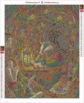 Thumbnail for Badger Scribe in Cozy Burrow timanttimaalauksen liimapintainen canvas 40x50cm