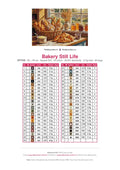 Thumbnail for Bakery Still Life timanttimaalauksen värikartta – 45 DMC-väriä