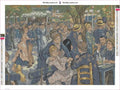 Thumbnail for Bal Du Moulin De La Galette timanttimaalauksen liimapintainen canvas 55x40cm