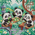 Thumbnail for Bamboo Breakfast Club, 30x30 cm timanttimaalaus – koko kuvion esikatselu ilman lähikuvaa