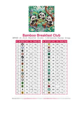 Thumbnail for Bamboo Breakfast Club timanttimaalauksen värikartta – 32 DMC-väriä
