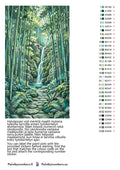 Thumbnail for Värikartta ja ohjeet - Bamboo Forest Waterfall 40x70cm