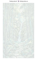 Thumbnail for Numeroitu kangas - Bamboo Forest Waterfall 40x70cm