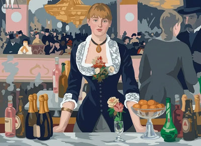 A Bar At The Folies Bergere timanttimaalaus - Manet
