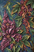 Thumbnail for Baroque Plum Floral Relief, 40x60 cm timanttimaalaus – lopullisen kuvion esikatselu