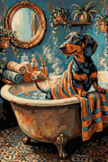 Thumbnail for Timanttikuvio - Bath Time Dachshund