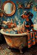 Thumbnail for Timanttikuvio - Bath Time Dachshund