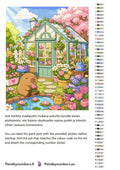 Thumbnail for Värikartta ja ohjeet - Bear and Flowers Garden 40x50cm