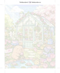 Thumbnail for Numeroitu kangas - Bear and Flowers Garden 40x50cm