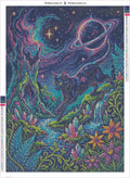 Thumbnail for Berries and Stars timanttimaalauksen liimapintainen canvas 50x70cm