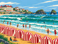 Thumbnail for Biarritz Swell in August, 40x30 cm timanttimaalaus – alkuperäinen kuva, josta kuvio on tehty