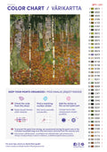 Thumbnail for Paint by numbers color chart - Birch Forest - väriluettelo ja ohjeet