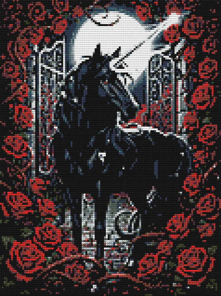Timanttikuvio - Black Unicorn