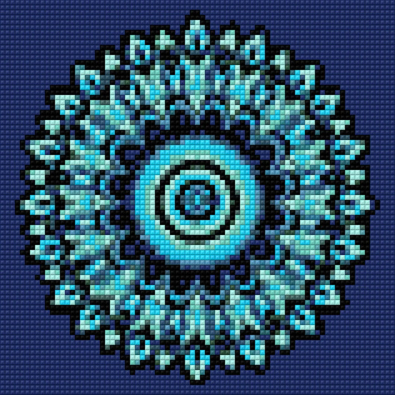 Timanttikuvio - Mystic Blue Mandala