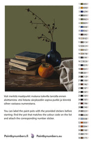 Thumbnail for Värikartta ja ohjeet - Books Vase and Persimmon 40x50cm