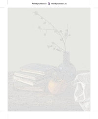 Thumbnail for Numeroitu kangas - Books Vase and Persimmon 40x50cm