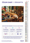Thumbnail for Numeromaalaus: Värikartta ja ohjeet - Bookshop Cat 70x50cm