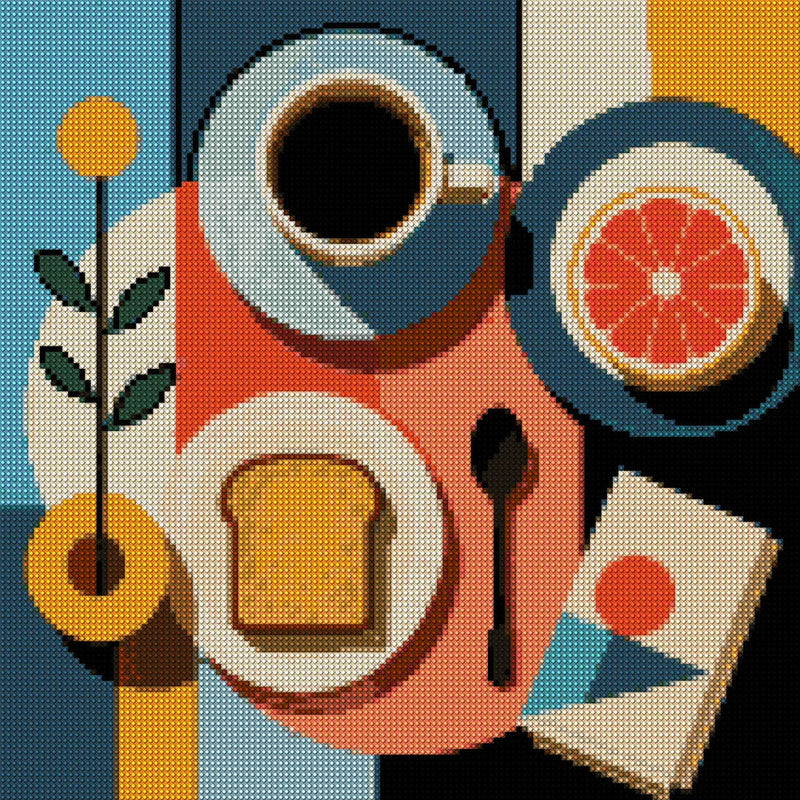 Timanttikuvio - Breakfast Flat Lay