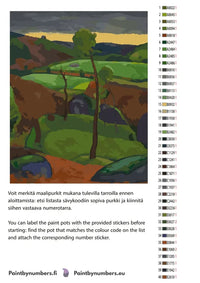 Thumbnail for Värikartta ja ohjeet - Breton Landscape 40x50cm