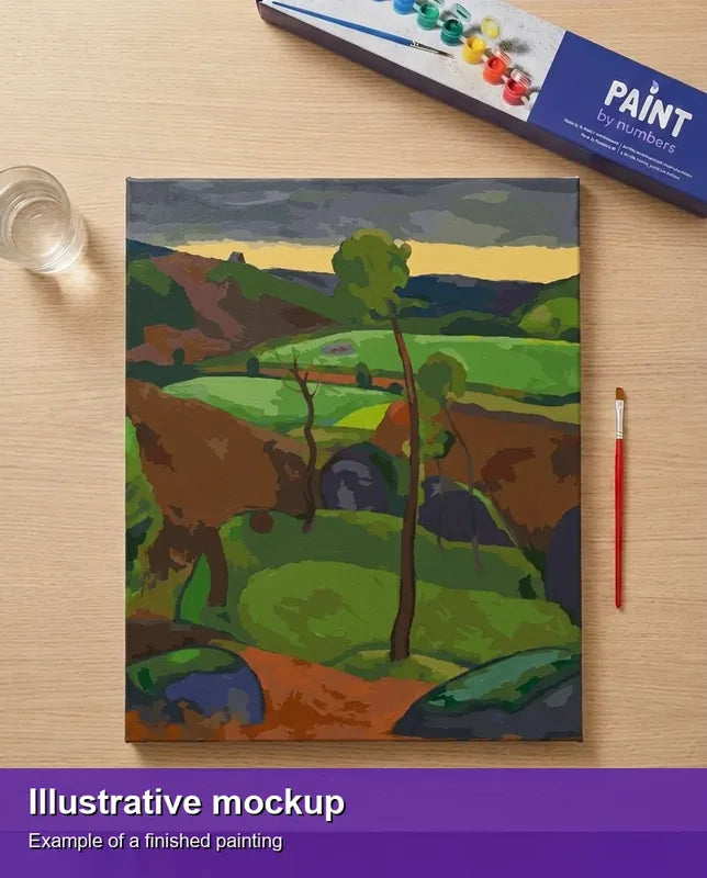 Valmiin numeromaalauksen havainnekuva - Breton Landscape 40x50cm