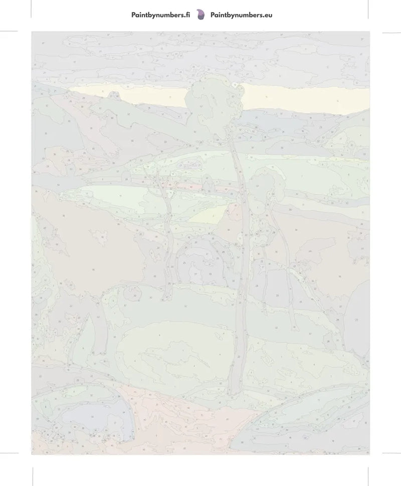 Numeroitu kangas - Breton Landscape 40x50cm