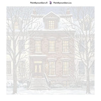 Thumbnail for Numeroitu kangas - Brick House in Winter 50x50cm