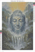 Thumbnail for Buddha Waterfall timanttimaalauksen liimapintainen canvas 40x60cm