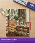 Thumbnail for Valmiin numeromaalauksen havainnekuva - Butterflies and Shells Collection 40x50cm