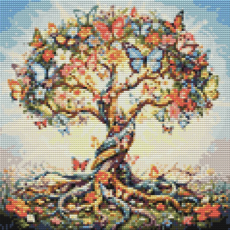 Timanttikuvio - Butterfly Tree