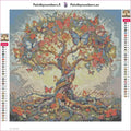 Thumbnail for Butterfly Tree timanttimaalauksen liimapintainen canvas 30x30cm