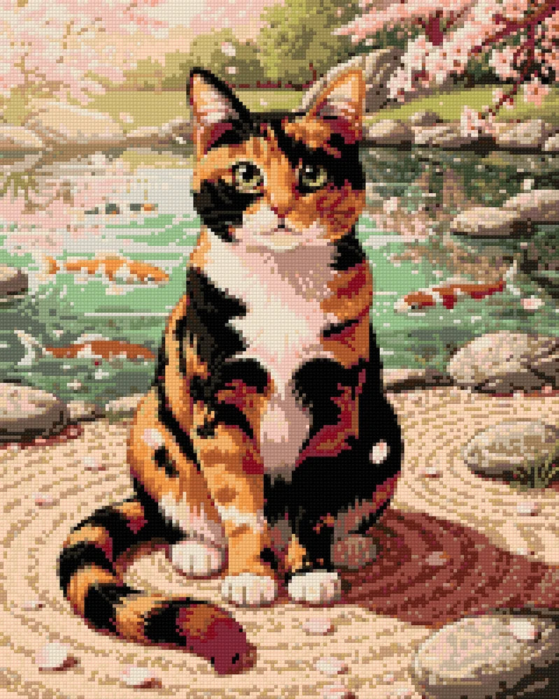 Timanttikuvio - Calico Cat by Pond