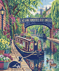 Thumbnail for Camden Canal Flower Boat, 50x60 cm timanttimaalaus – lopullisen kuvion esikatselu