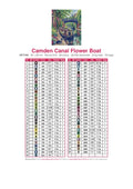 Thumbnail for Camden Canal Flower Boat timanttimaalauksen värikartta – 59 DMC-väriä