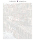 Thumbnail for Numeroitu kangas - Canal Boat and Bicycle 40x50cm