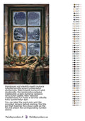 Thumbnail for Värikartta ja ohjeet - Candle and Scarf at Winter Window 40x70cm